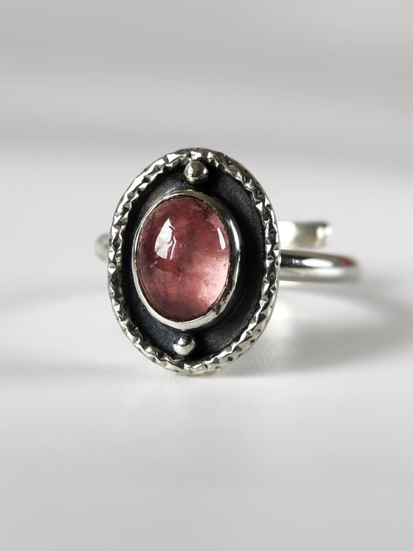 Bague réglable • Tourmaline rose – Image 3