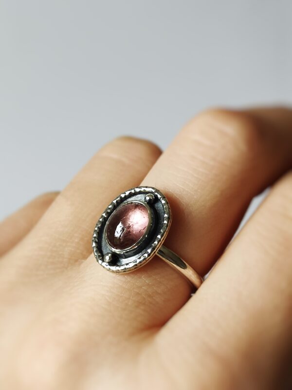 Bague réglable • Tourmaline rose – Image 4
