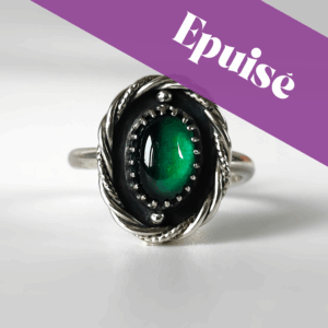 Bague réglable • Tourmaline verte