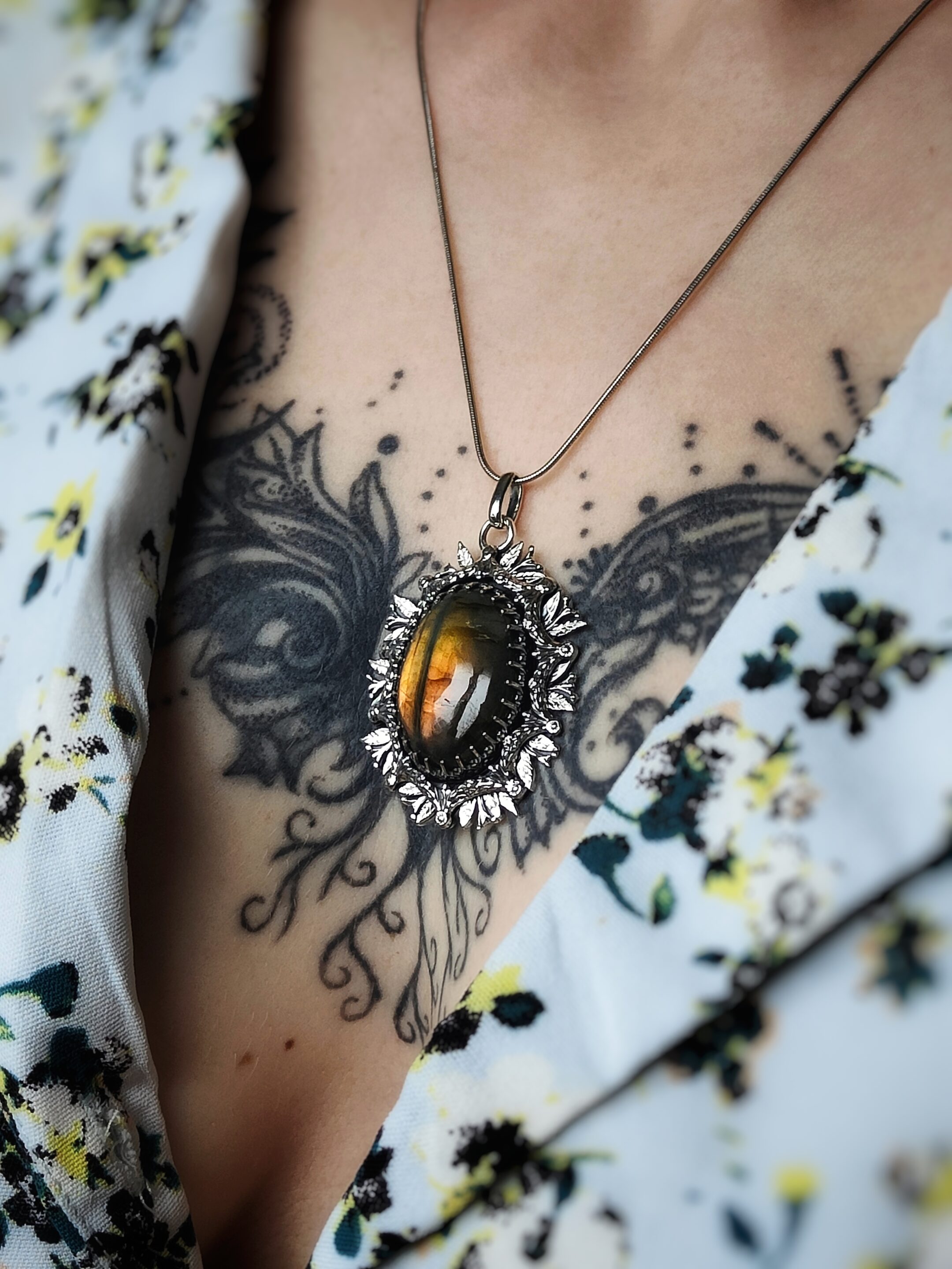 Collier Labradorite • Lueurs de printemps – Image 3