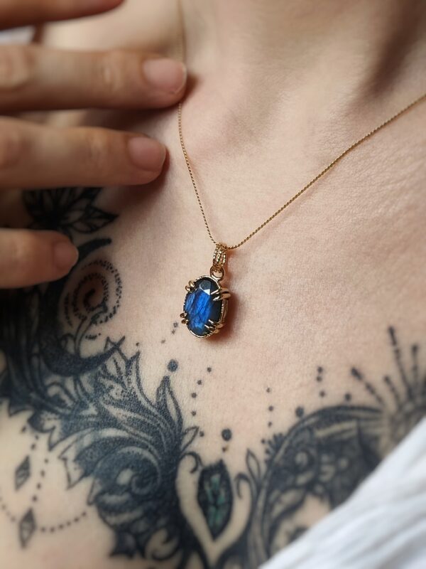 Collier Labradorite facettée – Image 7