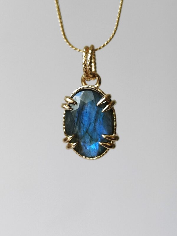 Collier Labradorite facettée – Image 2