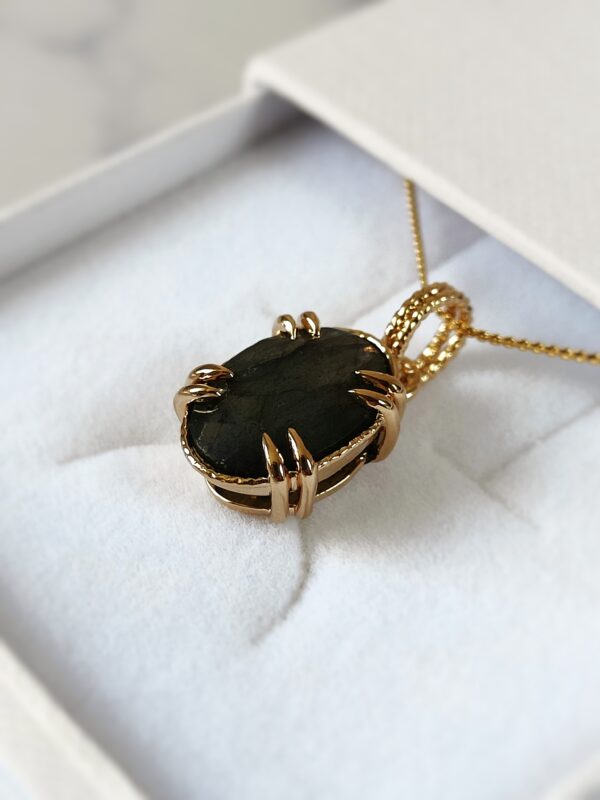 Collier Labradorite facettée – Image 5