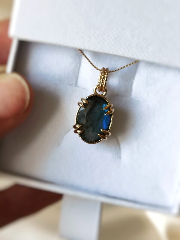 Collier Labradorite facettée – Image 6