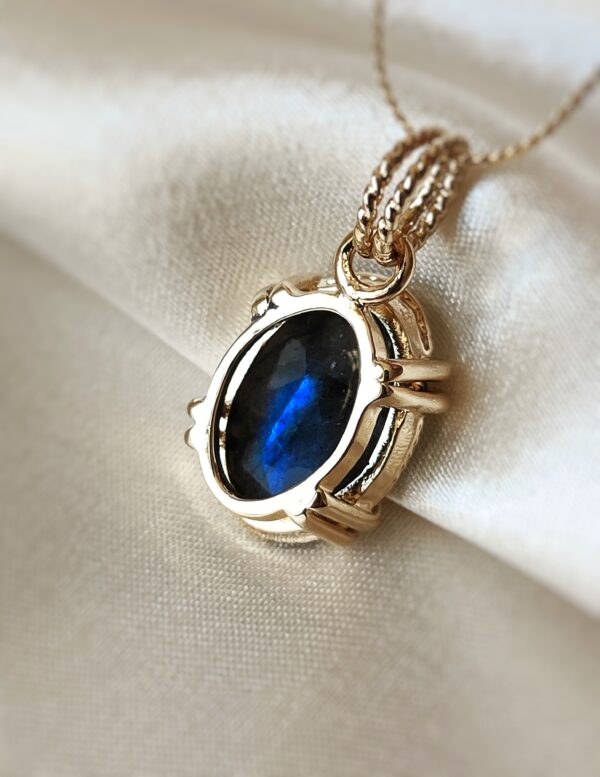 Collier Labradorite facettée – Image 8