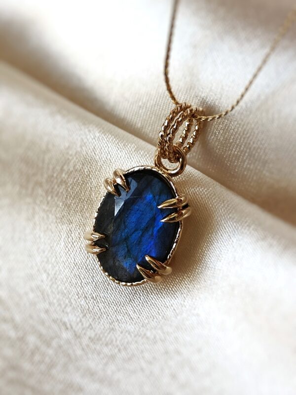 Collier Labradorite facettée – Image 4
