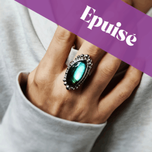 Bague réglable Labradorite • T54-58