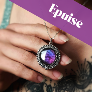 Collier Labradorite violette