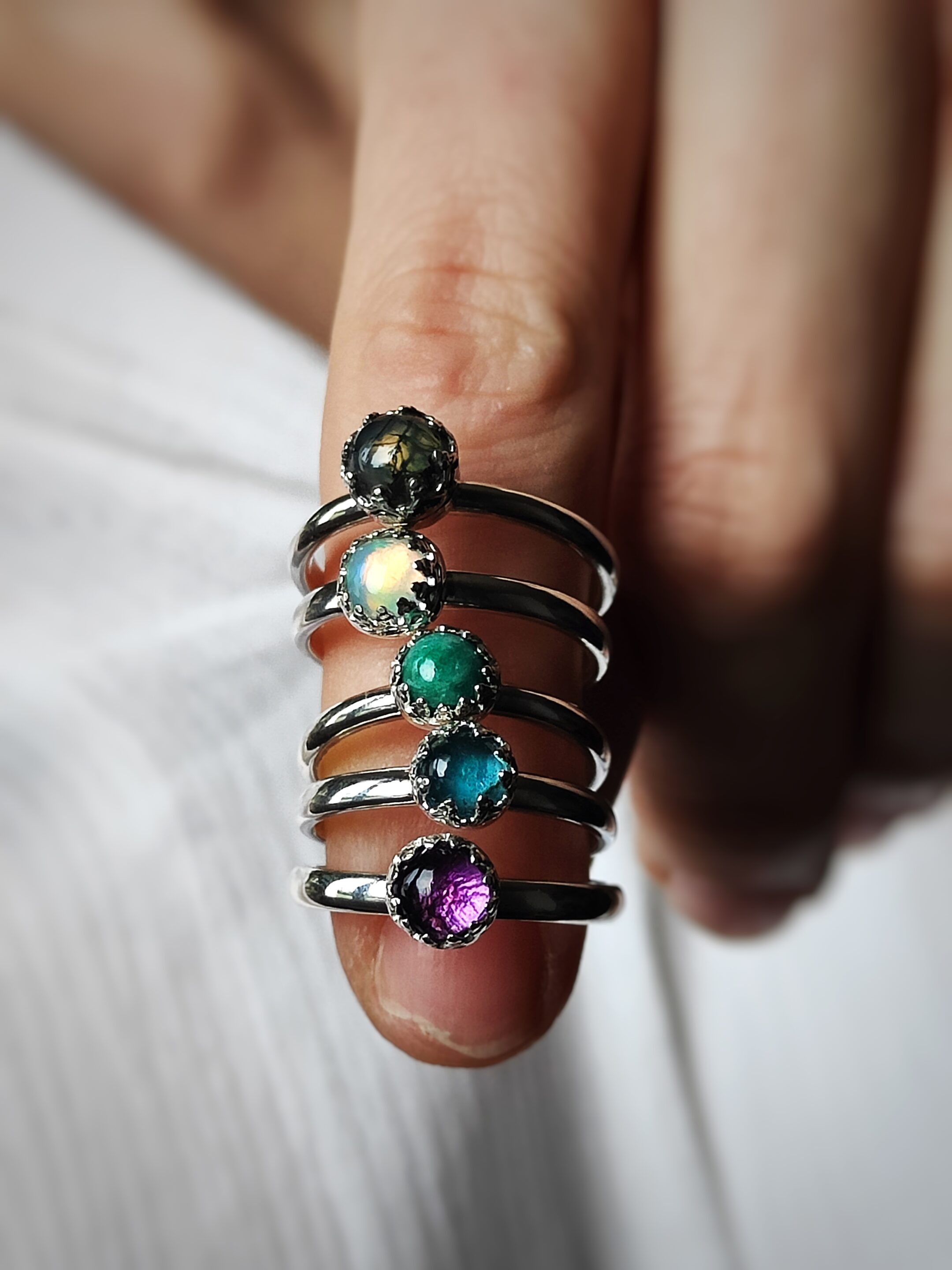 Bague argent & Améthyste • Taille au choix – Image 6