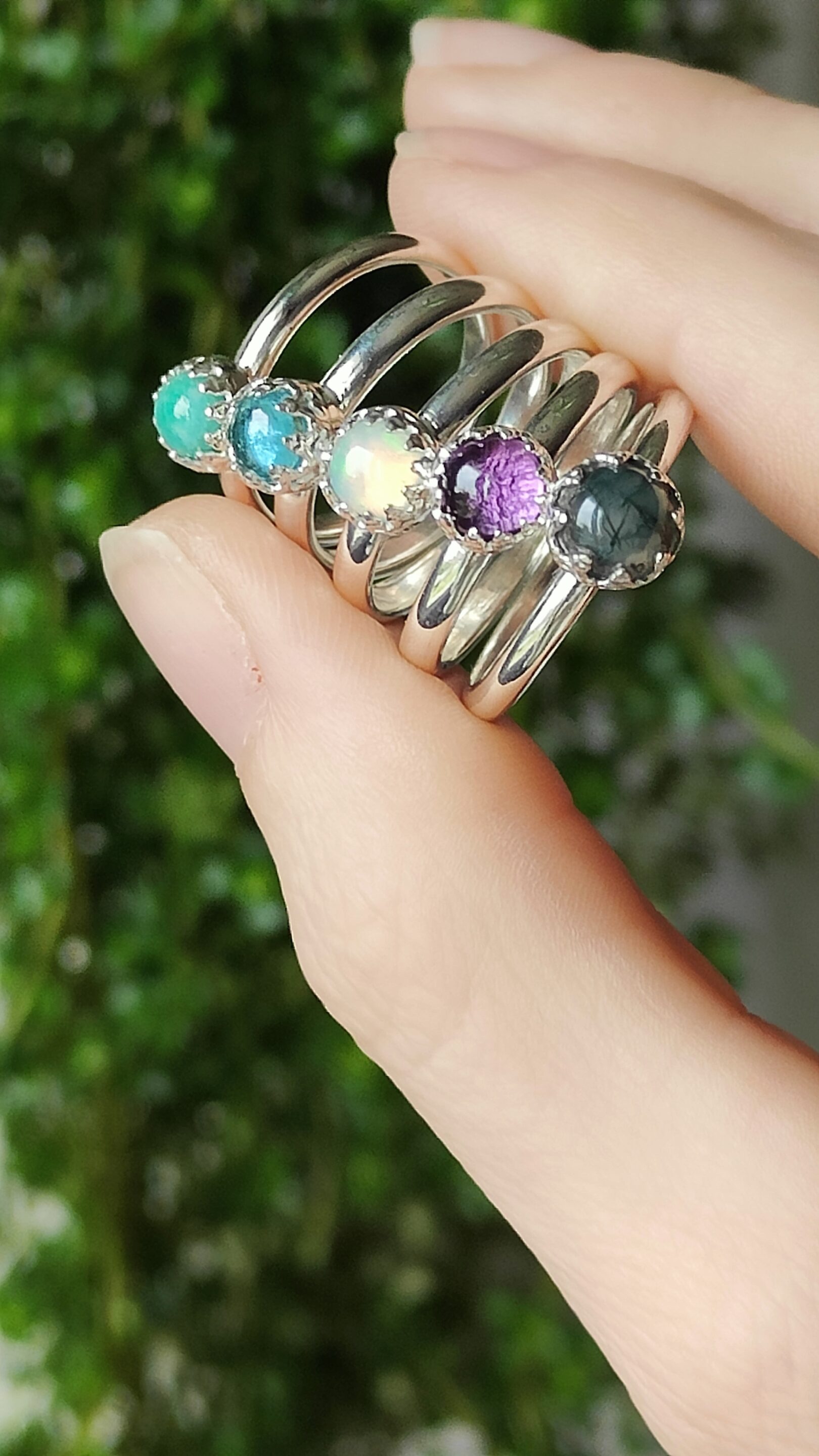 Bague argent & Améthyste • Taille au choix – Image 3