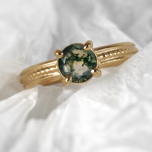 Bague Agate mousse • T 55