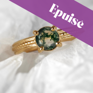 Bague Agate mousse • T 55