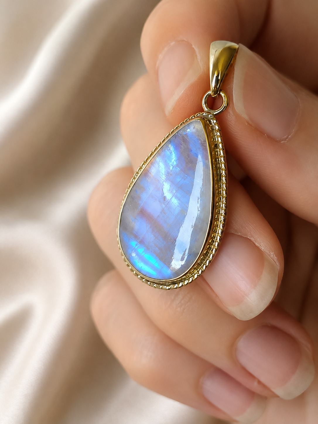 Parure Péristérite, bague & pendentif assortis • Prévente – Image 3