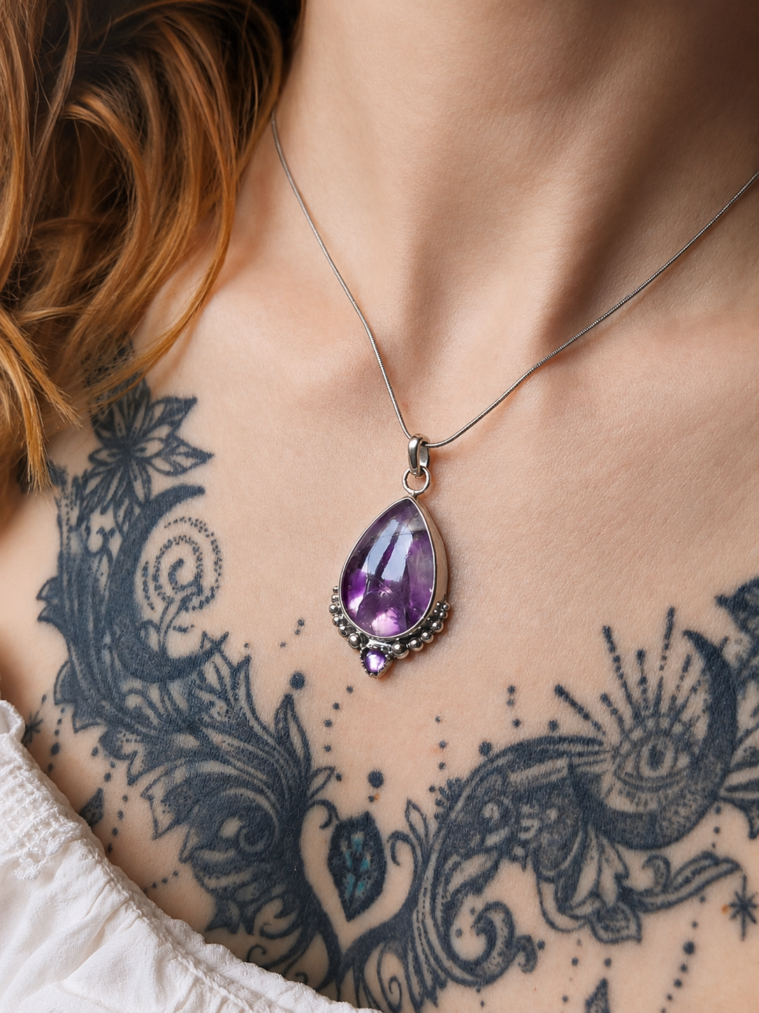 Collier Améthyste trapiche – Image 3