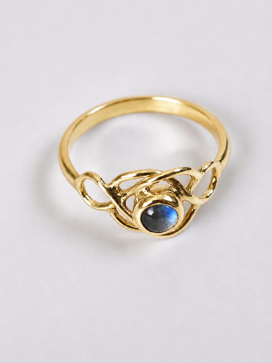 Bague Promesse Labradorite • Taille & couleur au choix – Image 3