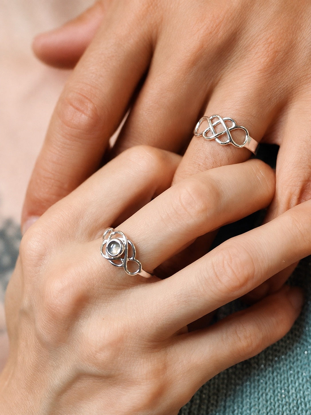 Bague Promesse Large • Taille & couleur au choix – Image 6