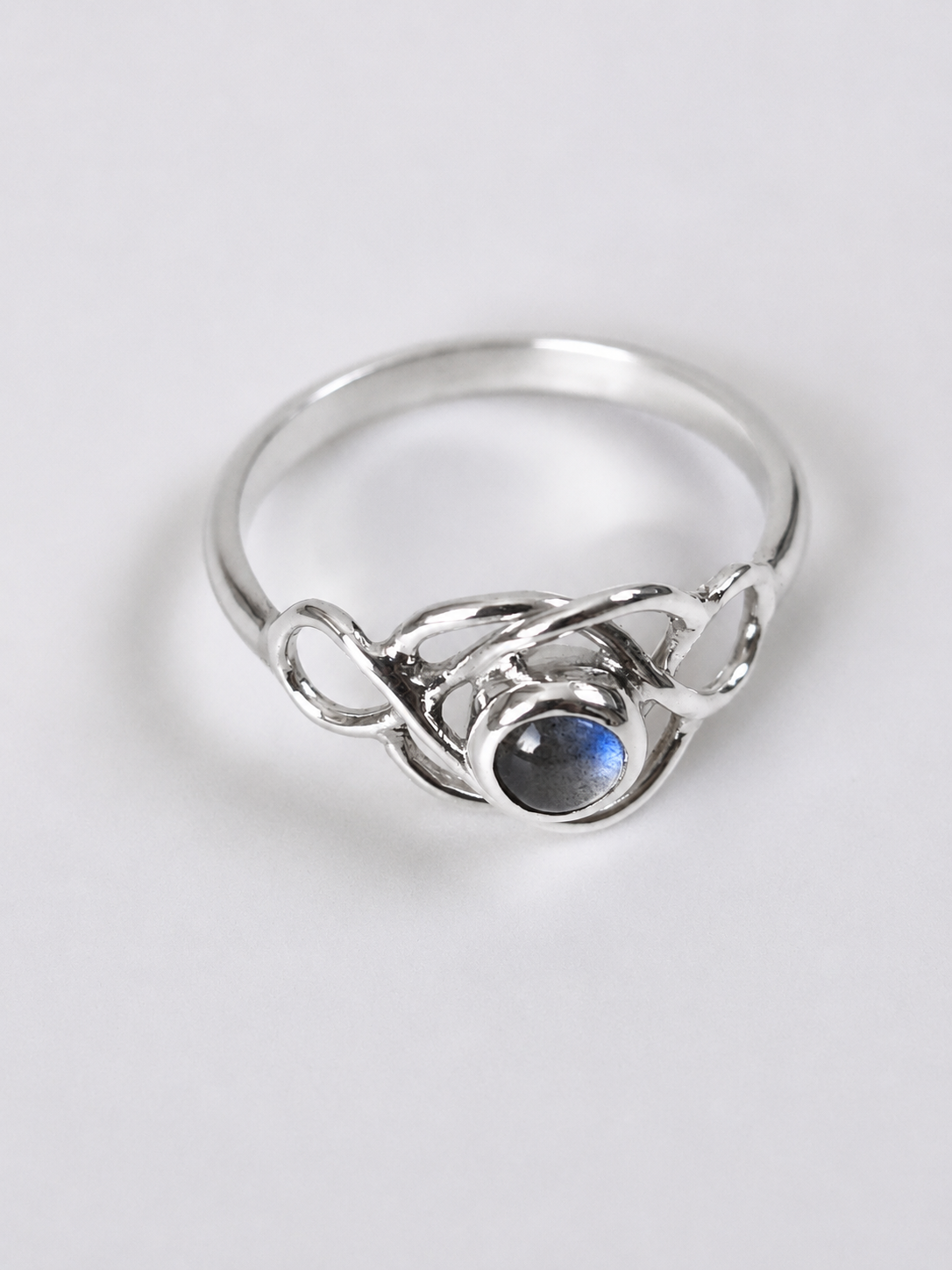 Bague Promesse Labradorite • Taille & couleur au choix – Image 2