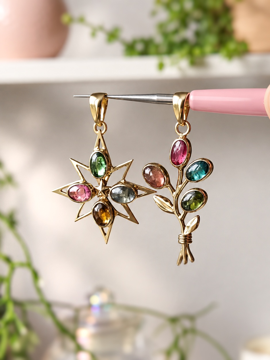 Pendentif Étoile de Tourmalines • Prévente – Image 4